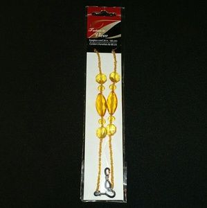 26 Inch Orange Beaded Fashion Eyeglass Cord NEW